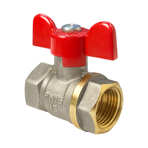 Кран шаровой латунь 11Б27фт1М Ду15 Ру40 ВР рычаг VALFEX VF.214.LR1.012 арт.1246512