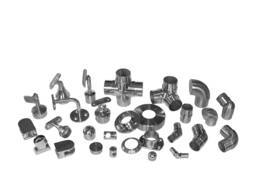 Соединение поручня со стойкой 30° AISI 201 16x50.8 зеркало