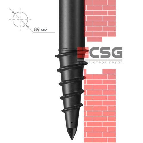 Свая винтовая СВЛНШ-89/шуруп/2500 по выгодным ценам в Хабаровске.